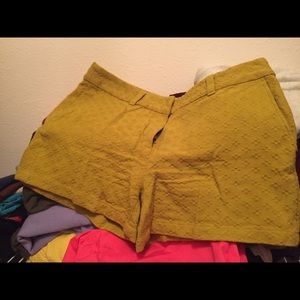Loft lime green shorts